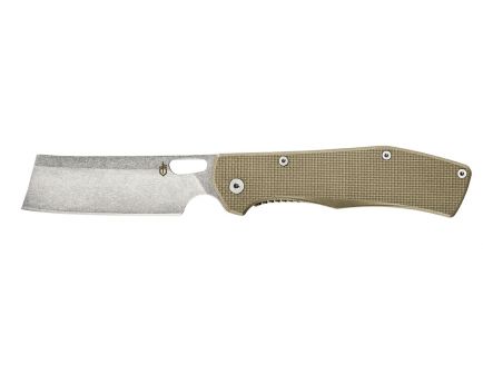 Gerber Flatiron Cleaver Folding Knife, Desert Tan