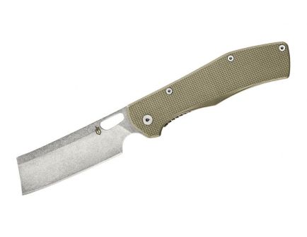 Gerber Flatiron 3.6" Folding Cleaver Style Knife w/ G10 Handle