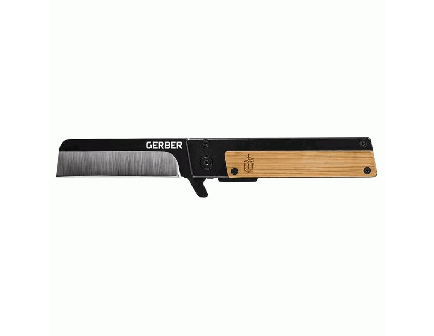Gerber Quadrant Plain Edge Clip Folding Knife, Bamboo