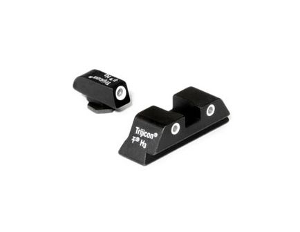 Trijicon GL04:  3 Dot Green Front & Green Rear Night Sights For Glock