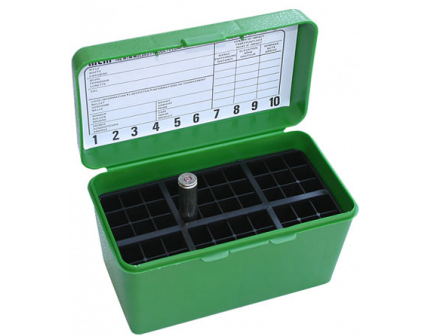 MTM Deluxe FT Ammo Box 22-250-308 G-Green-50rd-H50-RM-10