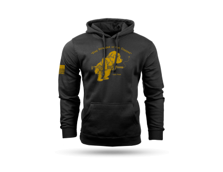 Nine Line Pooh Bear Hoodie, Black - 3X-Large
