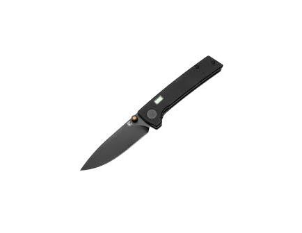 Glow Rhino Fermi Knife - Black Scales Orange Thumbstud