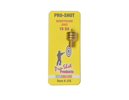 Pro-Shot 16 GA Shotgun Brass Jag with 5/16-27 Thread  J16