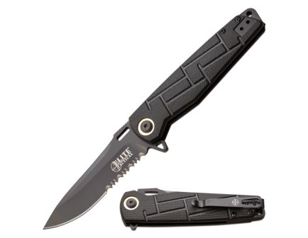 Elite Tactical Readiness Assisted/Folding Knife Drop Point, Black