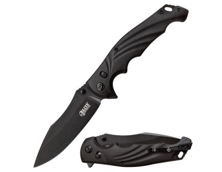 Elite Tactical Conqueror Folding Knife Drop Point, Black