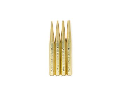 Grace USA Brass 4-Piece Starter Punch Set