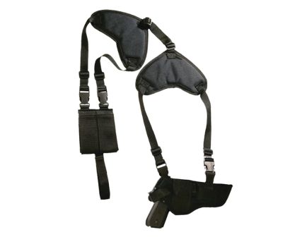 Bulldog Cases Deluxe Smith & Wesson K-Frame Shoulder Holster Ambidextrous Nylon, Black