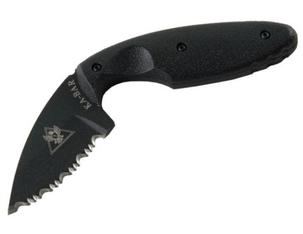 KA-BAR Large TDI Law Enforcement Knife, Serrated Black 2-1483-7