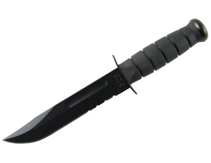 KA-BAR Short Black  Serrated Knife 2-1259-8