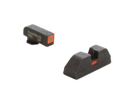 Ameriglo Night Sight Set Front/Rear, Green/Orange/Orange