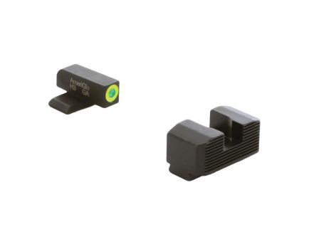Ameriglo Night Sight Set Front/Rear, Green/Lumi Green/Black