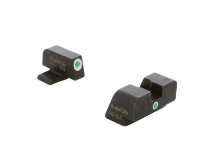 Ameriglo Night Sight Set Front/Rear, Green/White/Green
