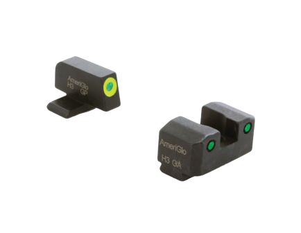 Ameriglo Night Sight Set Front/Rear, Green/Lumi Green/Green/Black