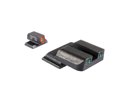 Ameriglo Night Sight Set Front/Rear, Green/Orange/Green/Black