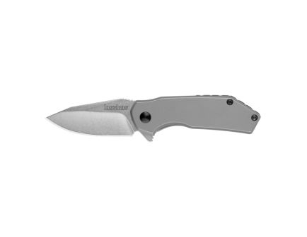 Kershaw Valve Assisted/Folding Knife Drop Point, Silver