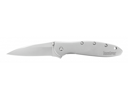 Kershaw Leek, Assisted Folding Knife, Fine Edge, Sliver - 1660