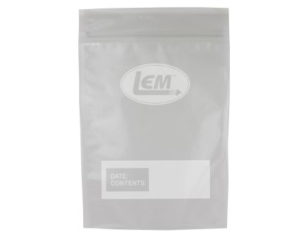 LEM 16" x 11" Gallon Size Zipper Top Vacuum Bag, Pack of 20