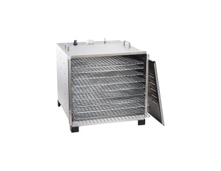LEM BigBite Stainless Steel 10-Tray Dehydrator w/12 hr Timer