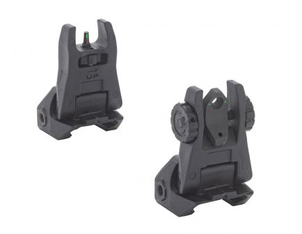 Meprolight FUBS Tritium Front And Rear Back Up Sights, Black