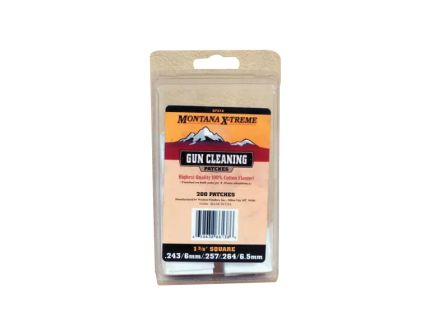 Montana X-Treme .243 Caliber/.264 Cal 1.38" x 1.38" Square Patch, 300/Bag