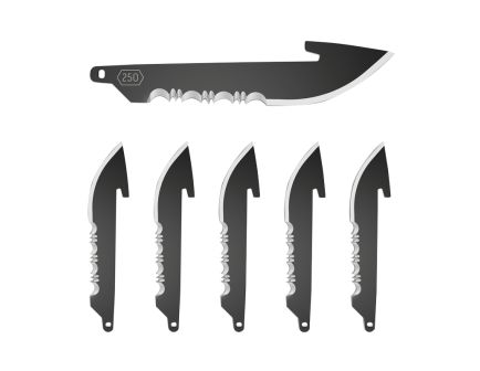 Outdoor Edge Knives 6-Pack 50% Serrated Replacement Blade Drop Point