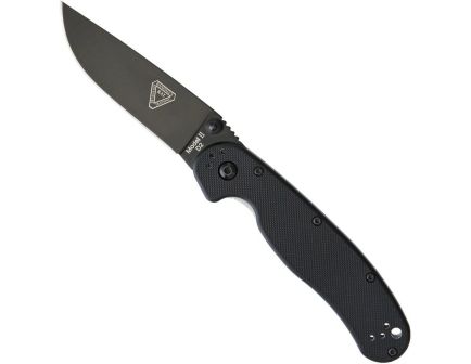 Ontario Knife Company RAT II Folding Knife, Black/Satin