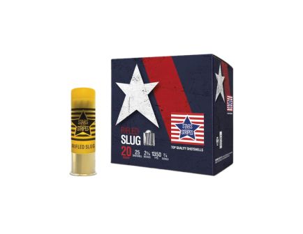 Stars and Stripes 20 Gauge Rifled Slug, 25rds