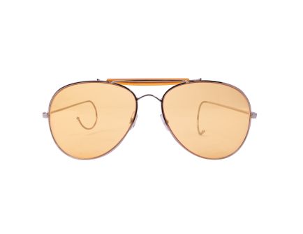 Rothco Aviator Air Force Style Sunglasses - Yellow, Packaging Military Printed Case Box