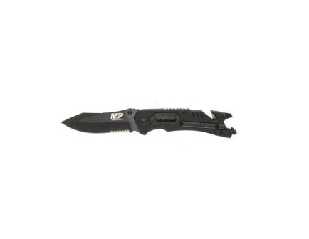 Smith & Wesson M&P Spring Assist Dual Knife and Tool Drop Point, Black