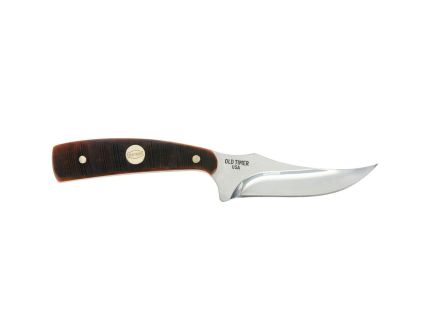 Old Timer Generational USA Sharpfinger 152OTG Fixed Knife Clip Point, Brown