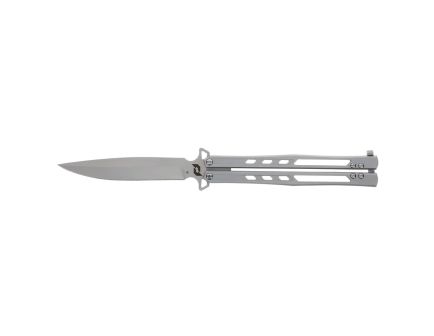 Schrade Alpha Class Alkymest Balisong Folding Knife Clip Point, Bead Blasted