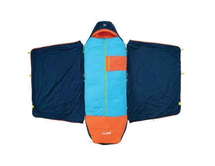 UST Monarch 74" x 32" Short Sleeping Bag, Blue/Orange