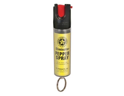 Personal Security Pepper Spray Canister w/Clear Sleeve and Key Ring, 1/2 oz