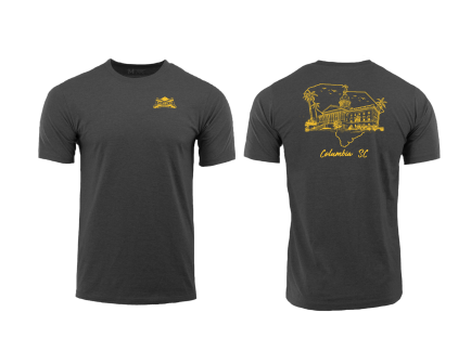 PSA Columbia SC Durasoft Tee, Charcoal Heather