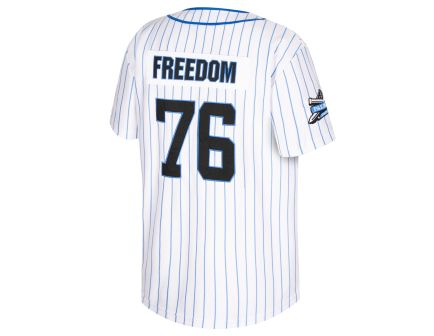 PSA Baseball Jersey, White/Royal - Medium