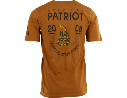PSA Gadsden Patriotic T-Shirt, Bronze Brown