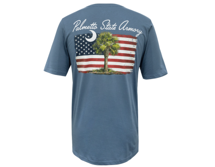 PSA Palm Flag SS Essential Tee, China Blue - 2X-Large