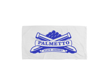 Palmetto State Armory Towel w/Blue Logo, White - 2451