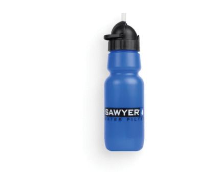 Sawyer Personal Water Bottle Filter w/Inline Filter, 34 oz Blue