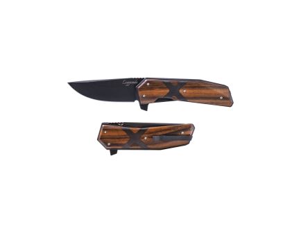 WOOX Cutlery Leggenda Folding Knife Drop Point, American Walnut/Carbon Fiber