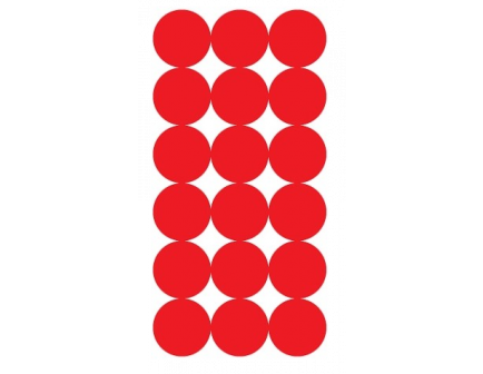Pro-Shot Splatter Shot 1" Repair Patches - 288 Pack - 144 red / 144 Black