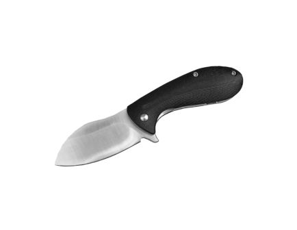 American Buffalo Knife & Tool AB Elite BB Grunt Folding Knife Drop Point, Black