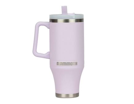 Mammoth Ascent Tumbler w/Handle and Straw, 40 oz Lavender