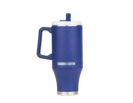 Mammoth Ascent Tumbler w/Handle and Straw, 40 oz Dark Blue