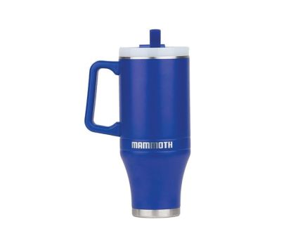 Mammoth Ascent Tumbler w/Handle and Straw, 40 oz Royal Blue