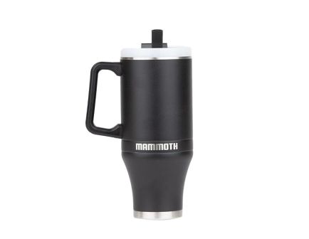 Mammoth Ascent Tumbler w/Handle and Straw, 40 oz Black