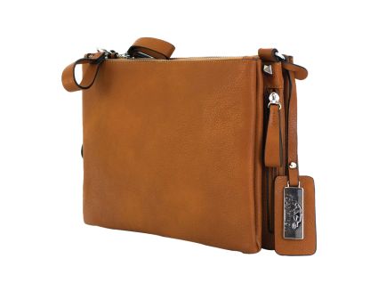 Rugged Rare Cameleon Iris Holster Ambidextrous Vegan Leather, Brown