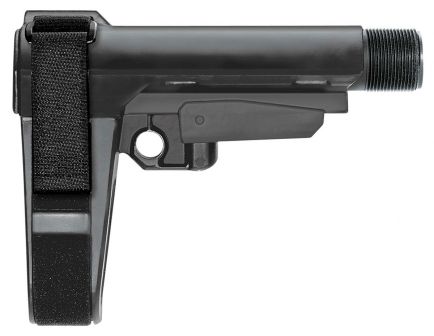 SB Tactical SBA3 5 Position Adjustable Arm Brace Buffer Tube Not Included, Black