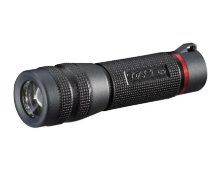 Coast GX10 Waterproof Dual Power Flashlight, Black